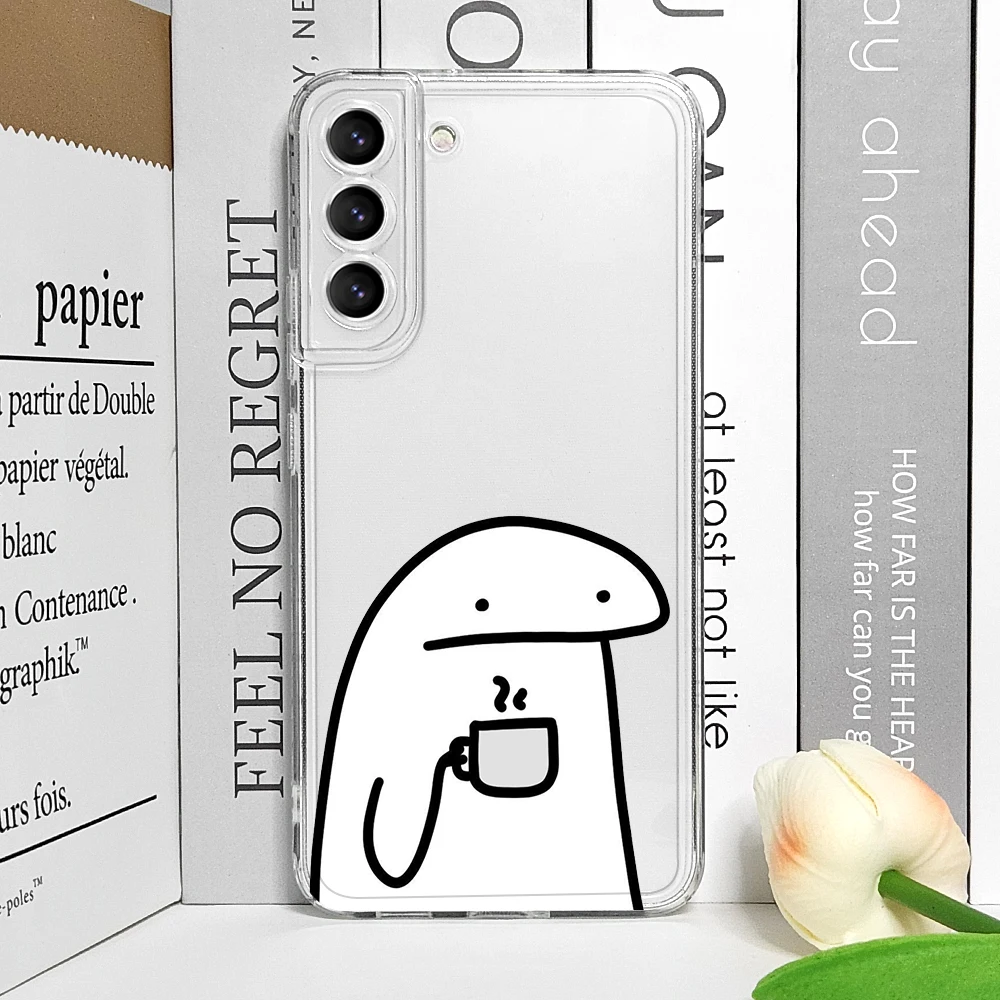 Flork Meme Transparent Soft Back Phone Case - Humorous Couple Design