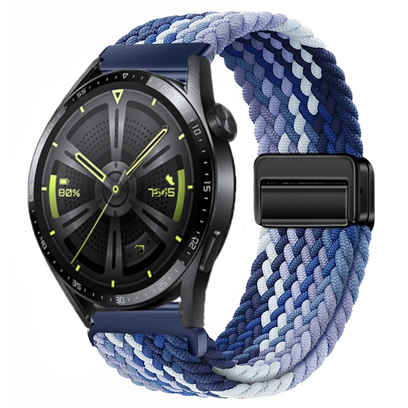 Nylon Braided Watch Strap - Durable Fabric Bracelet Wristband
