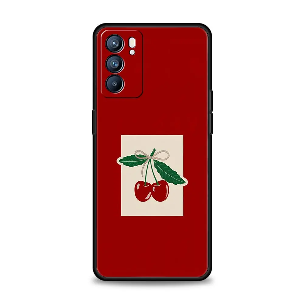 Vibrant Red Cherry Protective Phone Case