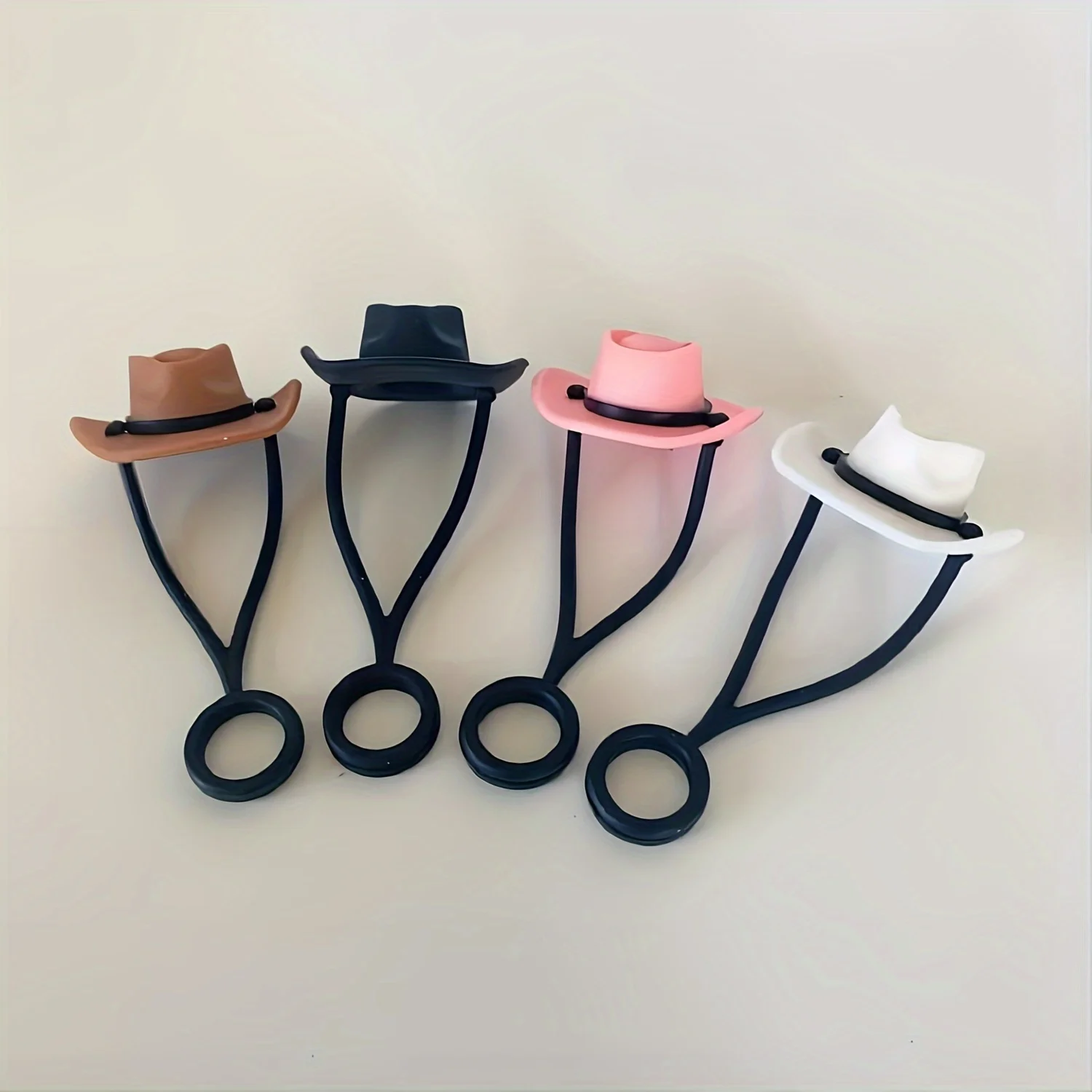Silicone Cowboy Hat Straw Covers Caps Compatible With Stanleys Cup 30 40 Oz Tumbler Cute Protector Cap Mug Straw Tip Decoration