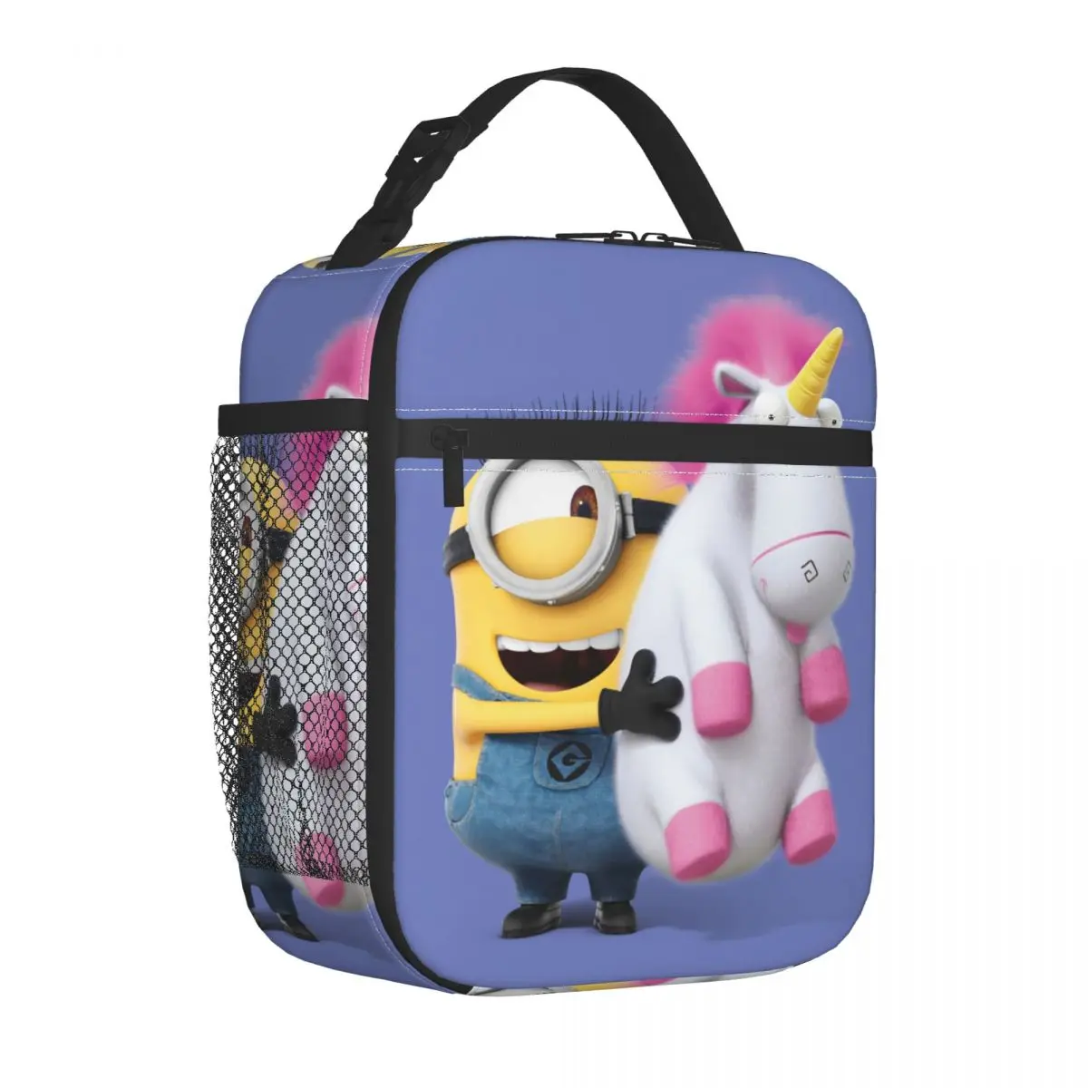 Minions Study & Unicorn Insulated Lunch Bags Contenitore Per Pasti Portatile Borsa Termica Lunch Box Tote Work Travel Uomo Donna