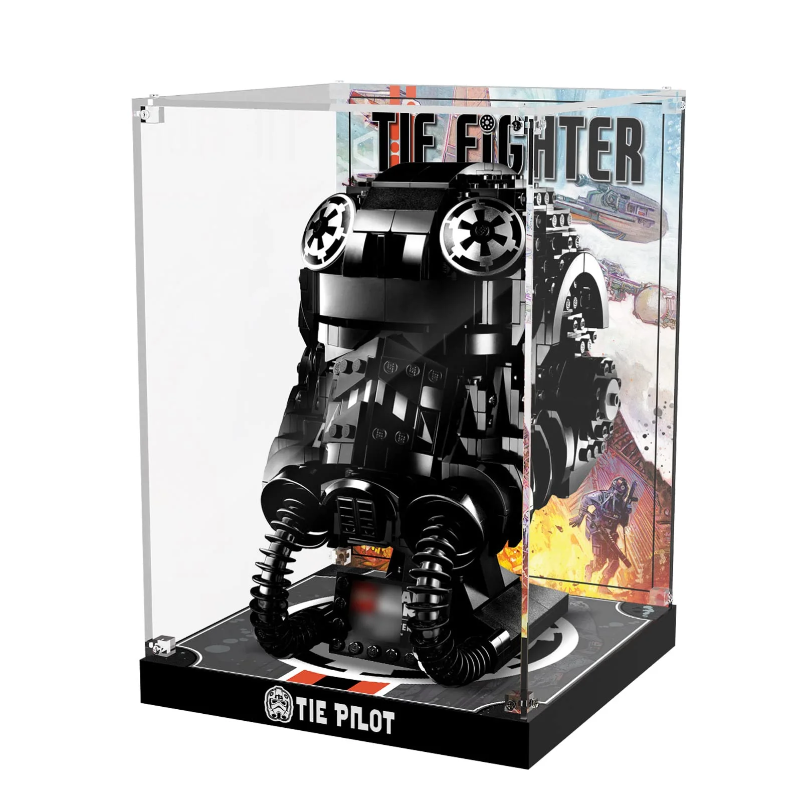 

Acrylic Display Case Box for 75274 Head Helmet , Dust-Proof Transparent Clear Display Box Showcase (Only Box)