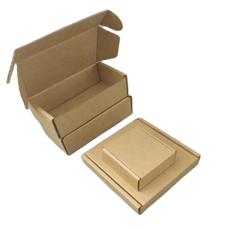 100pcsFlatSmallBrownPostalBoxesKraftMailingMailerBoxBlank