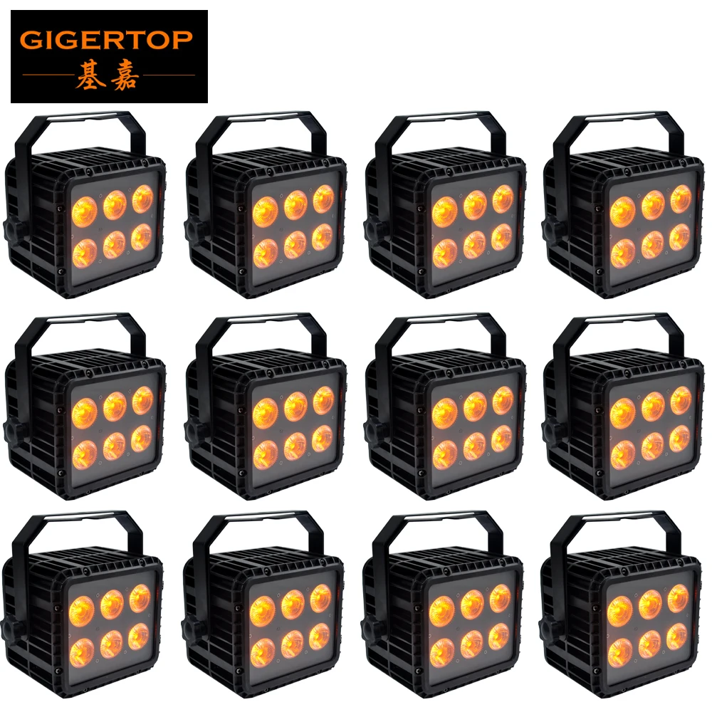 

Стандарт TIPTOP 6x1, 8 Вт, алюминиевая фотовспышка, водонепроницаемая батарея, беспроводная светодиодная подсветка, фотовспышка, черная фотовспышка, светодиодный дисплей, разъем питания DMX Seetronic