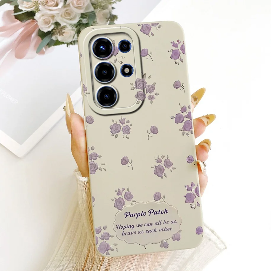 Floral Fashion Soft Silicone Bumper Phone Case in Pink