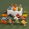 Jurassic Finger Biting Dinosaur Model Toys for Boys Triceratops Tyrannosaurus Ankylosaurus Tricky Interactive Animals Dino Toy 6