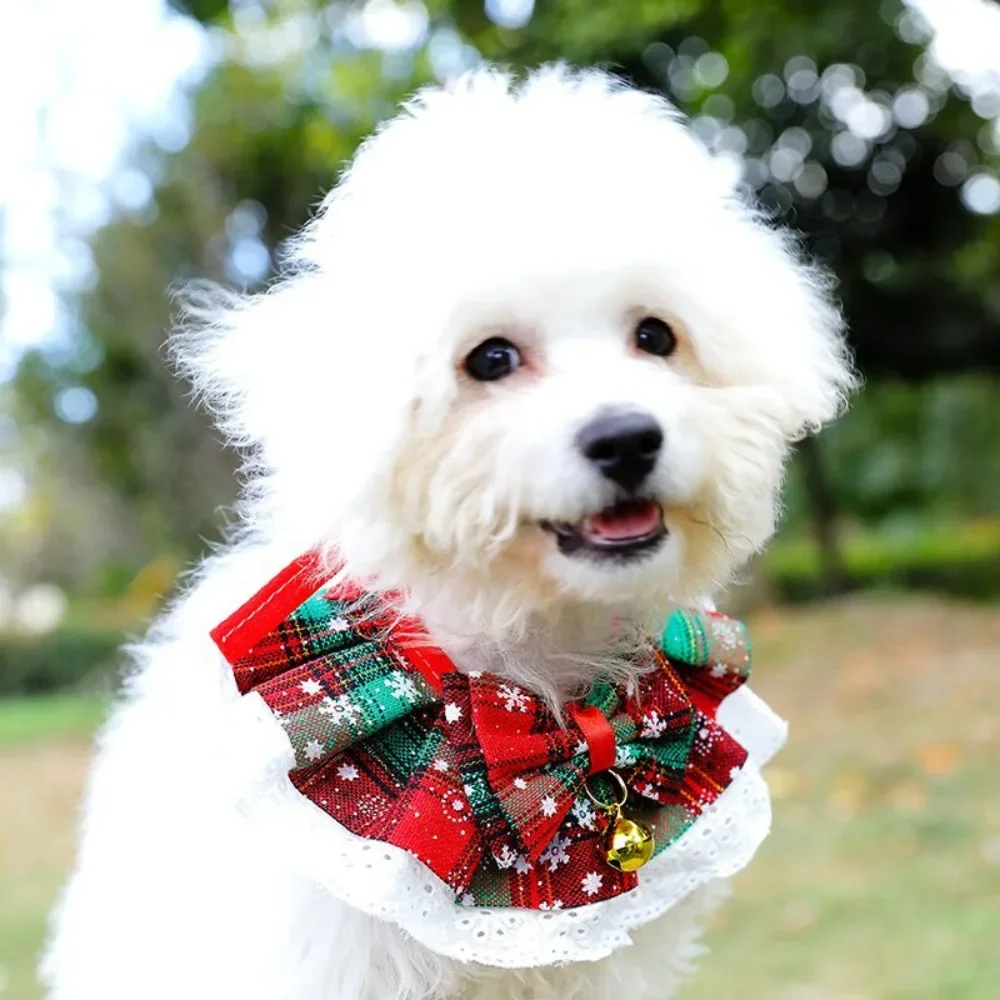 Christmas Plaid Pet Scarf 4