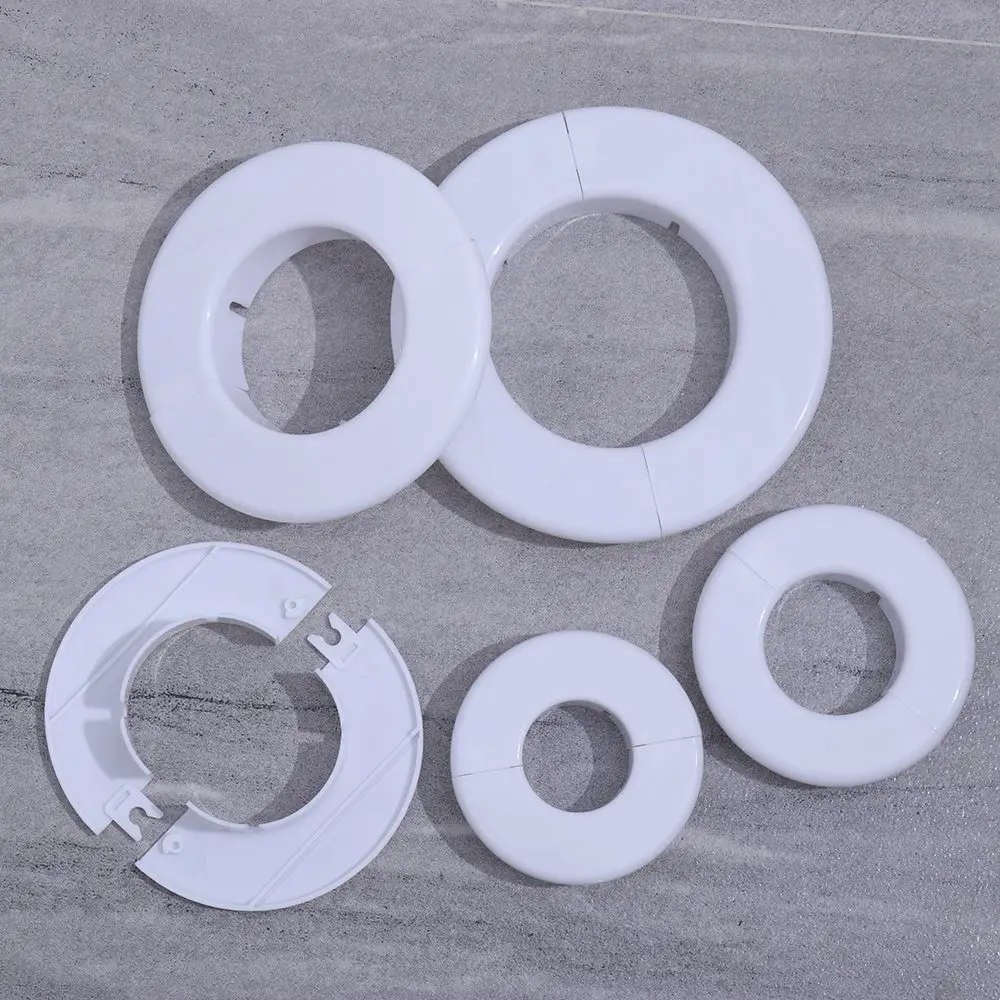 Description Picture 4 of item1Pc Plastic Pipe Wall Covers Wall Hole Duct Cover Faucet Decorative Cover Chrome Flange Cover Wall Flange Useful Faucet Decor