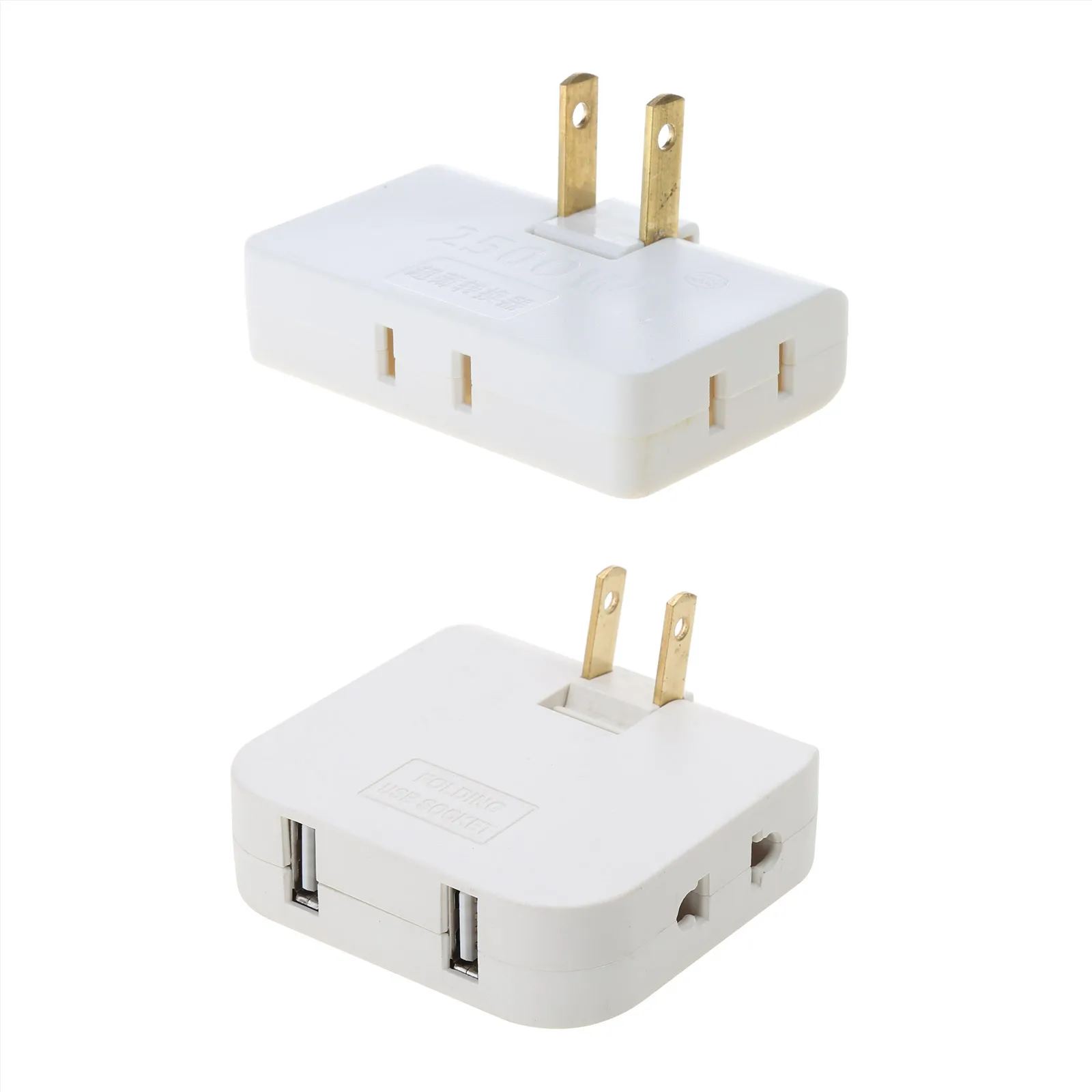 Extension Plug USB Adapter 180 Degree 2-prong Socket Converter US Plug 1 to 3/4 Ways Power Socket power plug adapter power socket adapter conversion plug plug conversion socket universal socket adapter