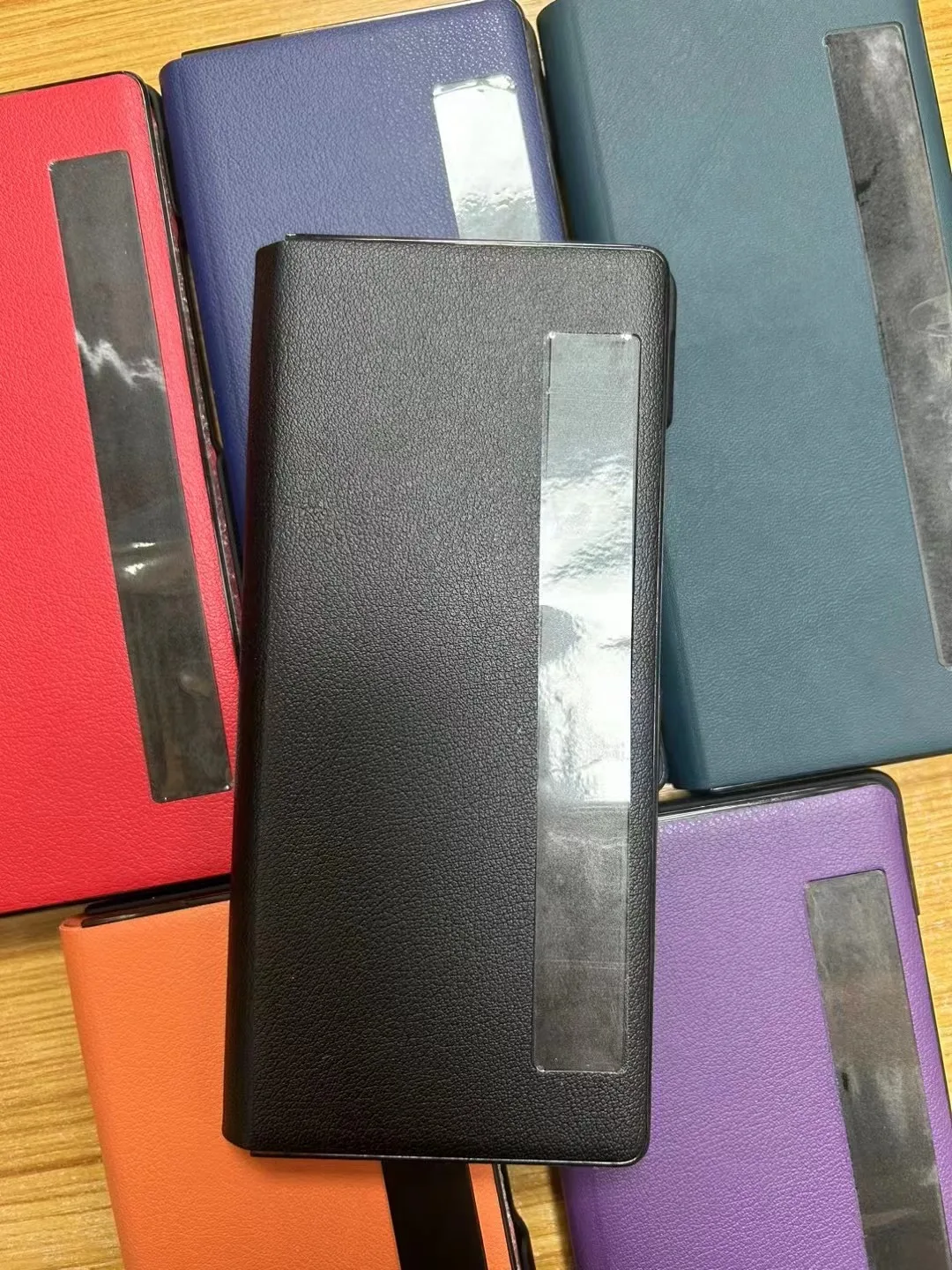 Leather Wallet Case with Smart View Window and Stand Function