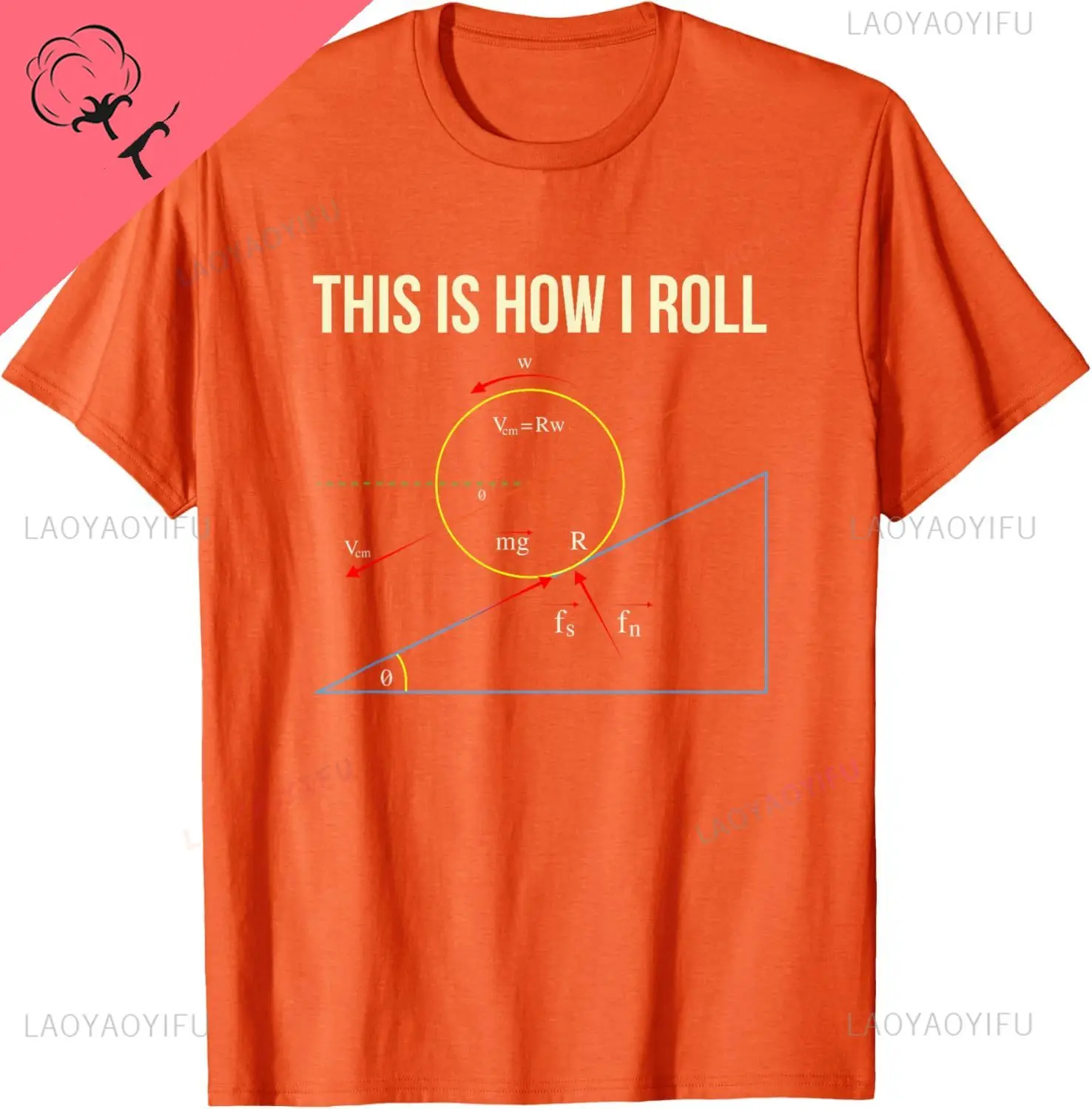 This Is How I Roll T-Shirt - Lustiges Physik-T-Shirt Unisex Sommer Streetwear Tops Herrenbekleidung Vintage T-Shirt Lässige Camisas – Detail 5