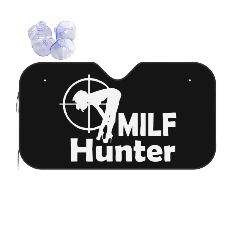 

Солнцезащитный козырек для лобового стекла Milf Hunter 70x130 см
