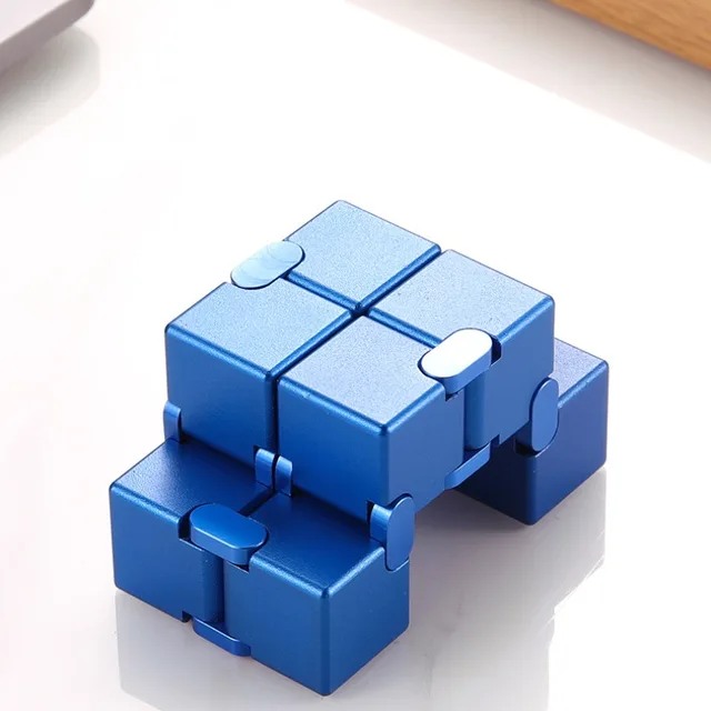 1pcs Infinity Cube Versatile Stress Reliever Adult Stress Relieving Metal Alloy Block Finger Toy Gifts for Teens Rubix Cube 3