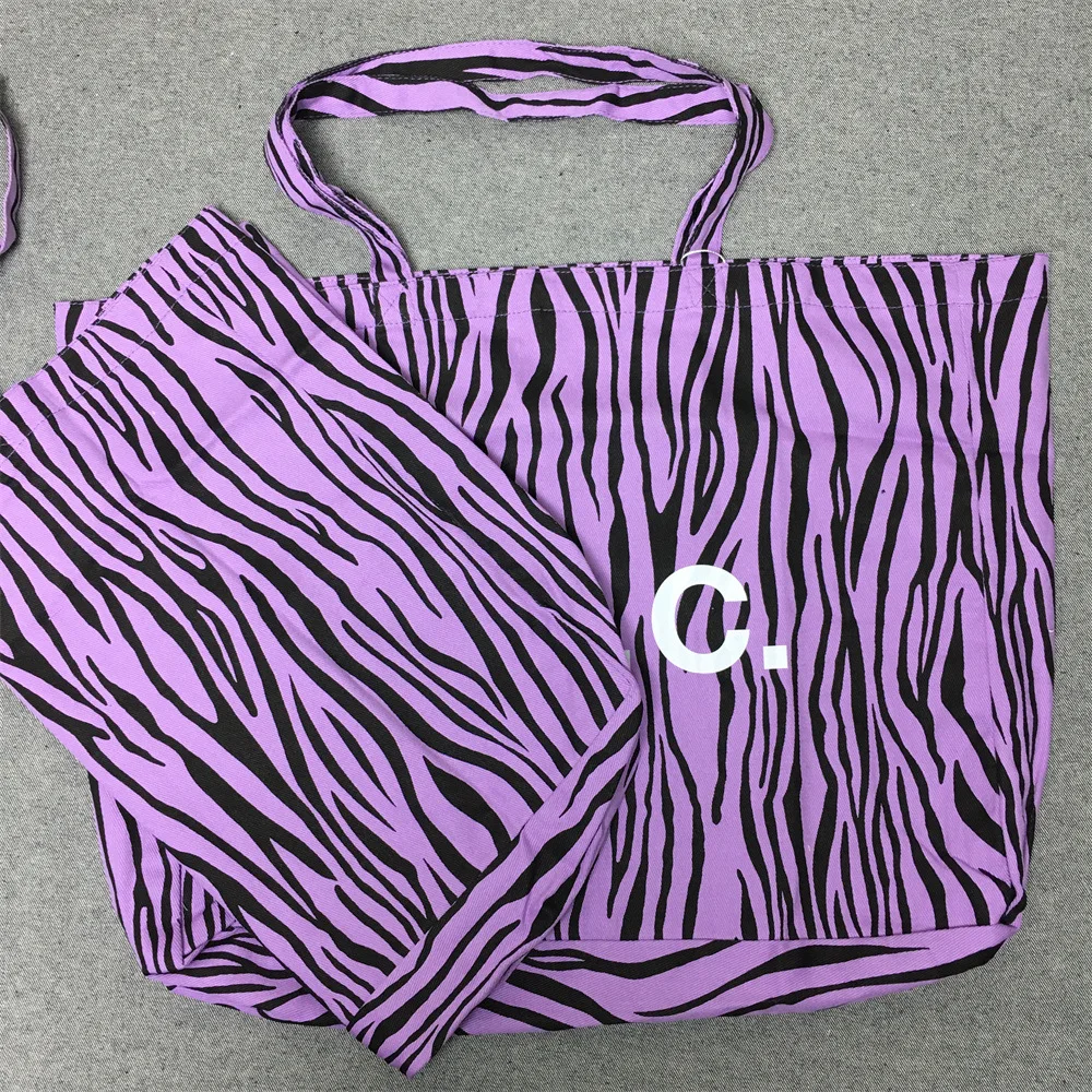 16 Colors French Fashion Letter Printed Leopard Print Tote Bag for Women's Casual Shopping Bag Unisex Zebra Print Shoulder Bag