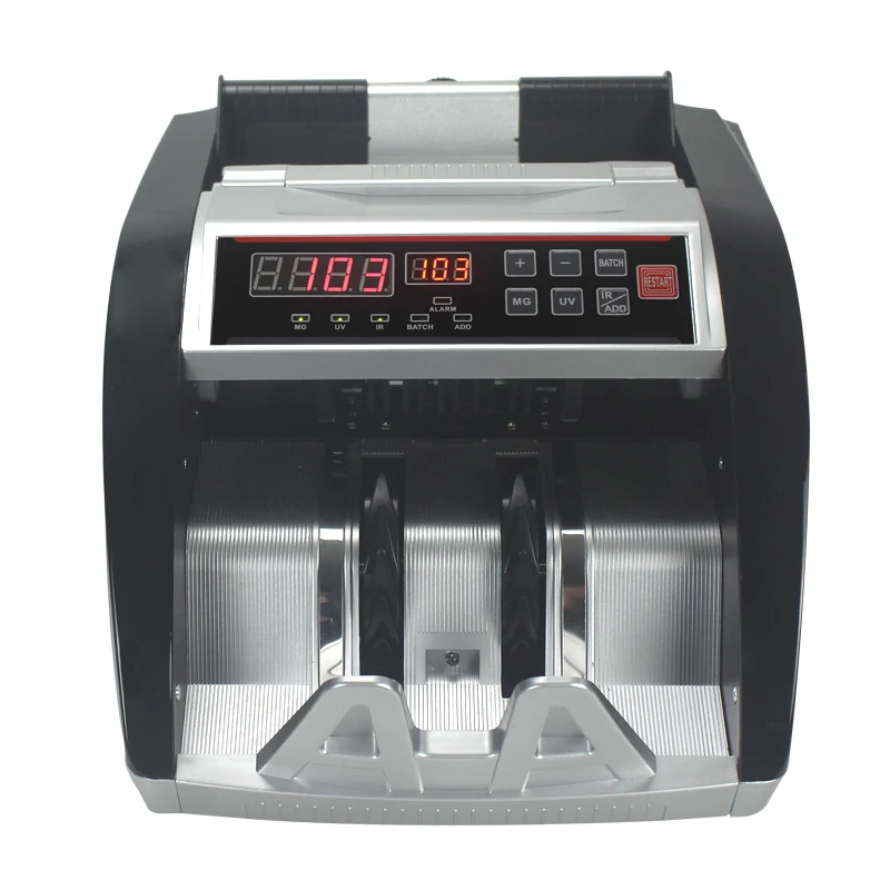 5800C Money Counting Machine Multi Currencies Rechargeable Bill Cash Bank Note Counter Detector with Battery
