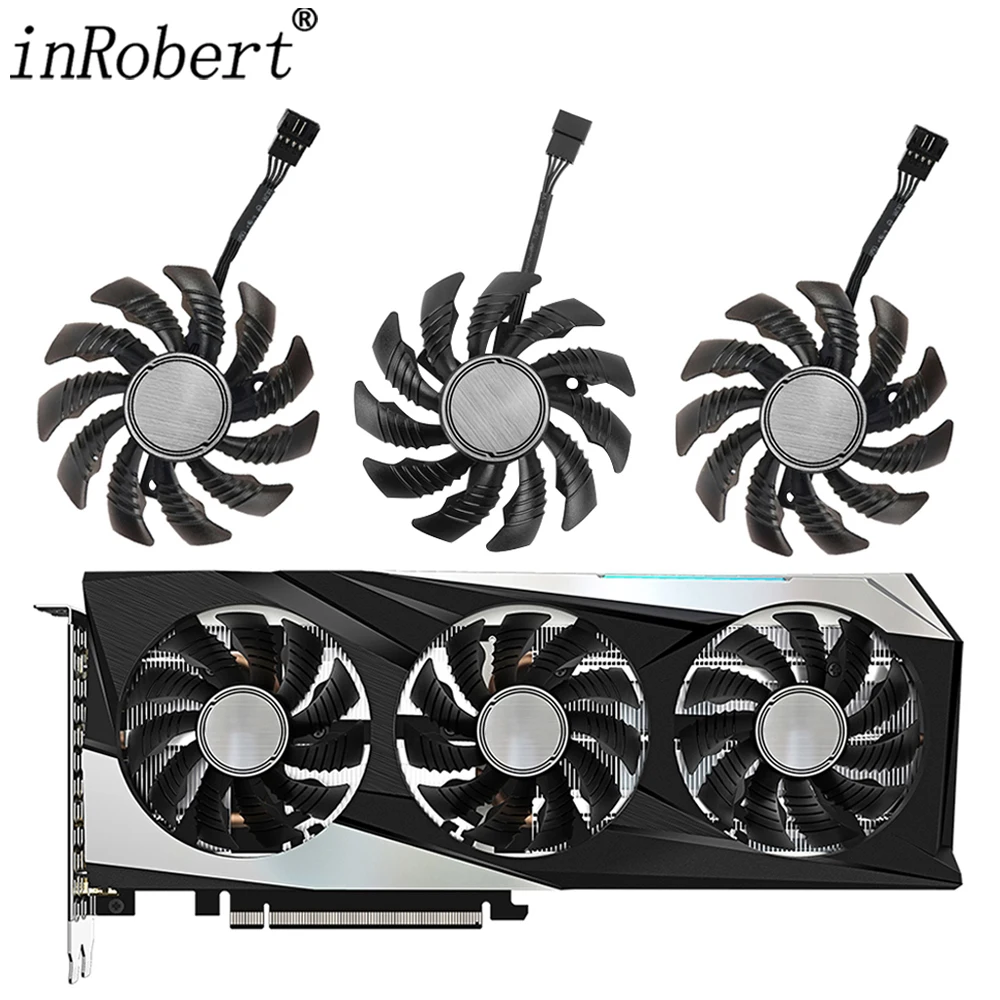 Original Novo 78 mm Substituição do Ventilador Mais Frio para Gigabyte Geforce Rtx 3060 ti rx 6600 6700 xt Placa de Vídeo Vídeo Jogos Refrigeração