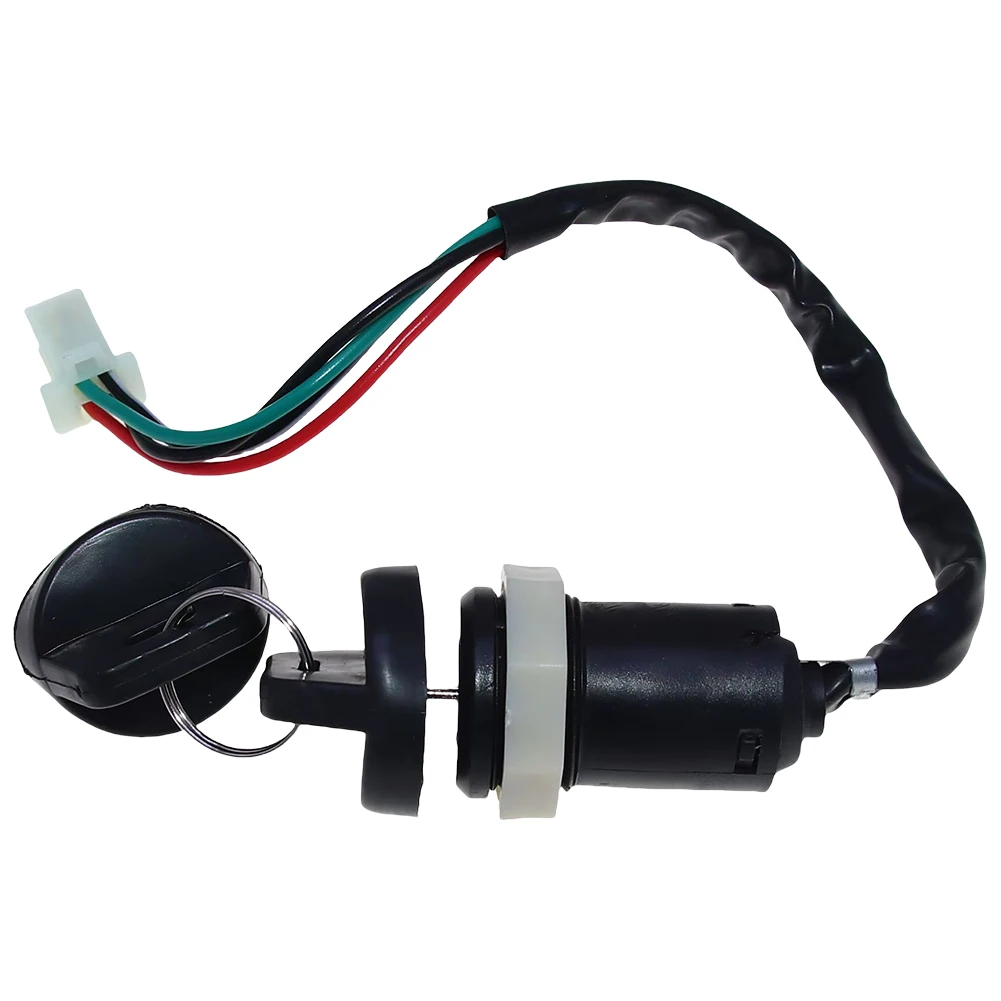 Ignition Key Universal Ignition Key Switch with Wire Motorcycle Replacement Parts for 50cc 70cc 90cc 110cc 125cc 250cc ATV