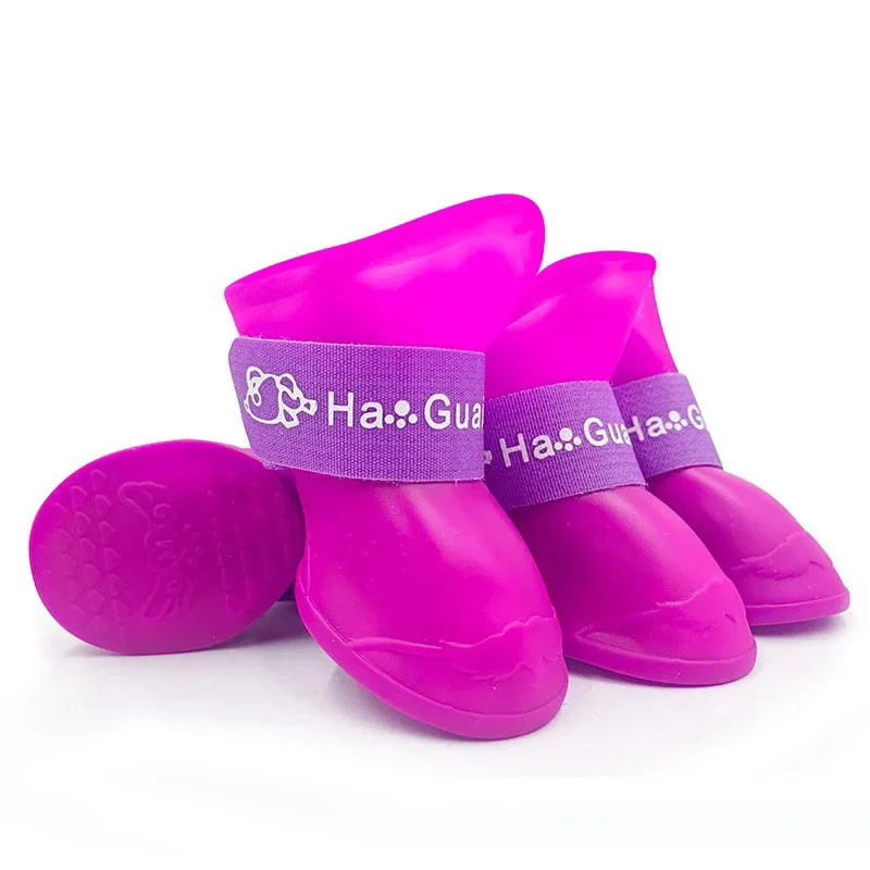 Dog Shoes 1set Silicone Anti-scratch for Grooming Bath Washing Claw Paw Cover Protector Silicone Pet Grooming Tools