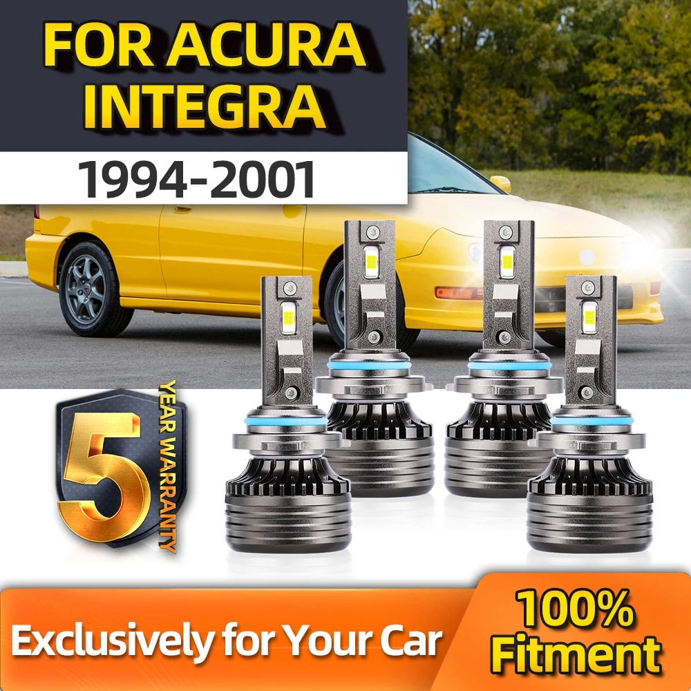 

Crossfox CSP Led Headlight Bulbs Ultra-white 6000K Car Light Lamps 110W 40000LM High 9005 Low 9006 For Acura Integra 1994-2001