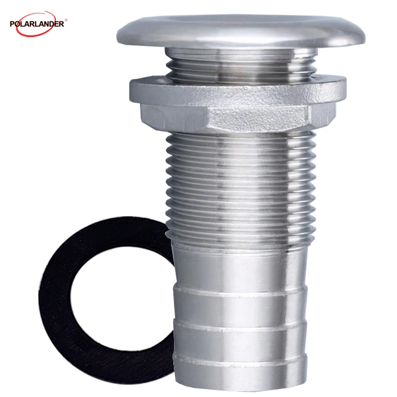 

Kayak Fitting Outlet Drain Coupling Boat Stainless Steel Marine Hose Barb Hull Connector Fitting Yacht Canoe 1 1/4 "42mm