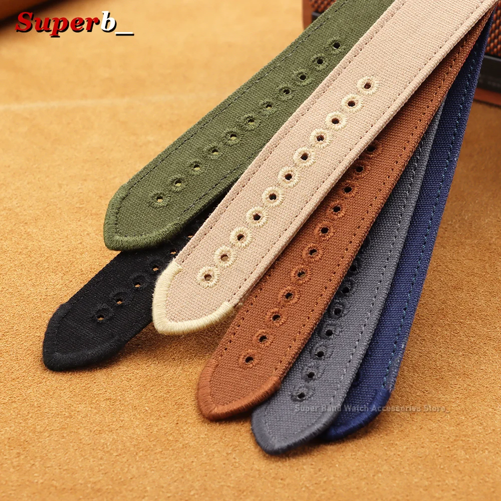 Durable High-Density Nylon Watch Strap with Soft Ribbed Design