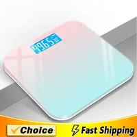 Gradient Color Intelligent LCD Electronic Scale Digital Display Glass Weight Scale Balance Body Electronic Scale For Weight Meas 1