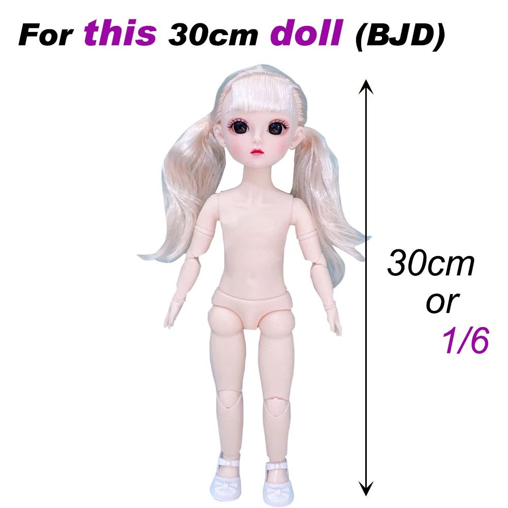 Neue Prinzessin Kleid Für bjd Puppe 30 cm Mode Lässig Anzug Rock Puppe 1/6 Kleidung für Kinder DIY Mädchen Spielzeug – Detail 33