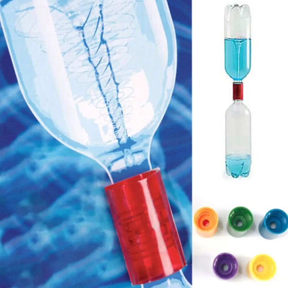 

10pcs Plastic Vortex Bottle Connector Vortex Accessories Tube Tornado Tube Magic Toy Bottle Connector Science Experiments