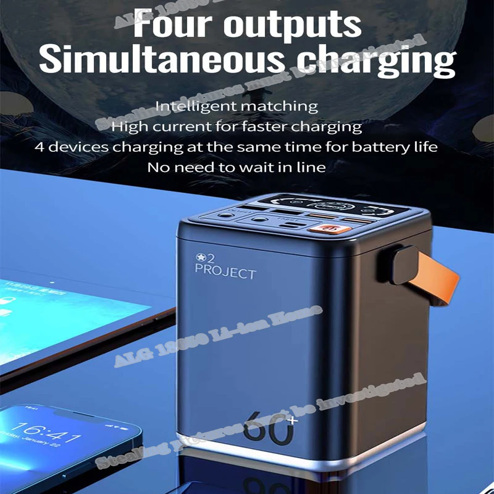 NewPowerBank60000mAhPortableFastChargingMobilePowerSupplyType