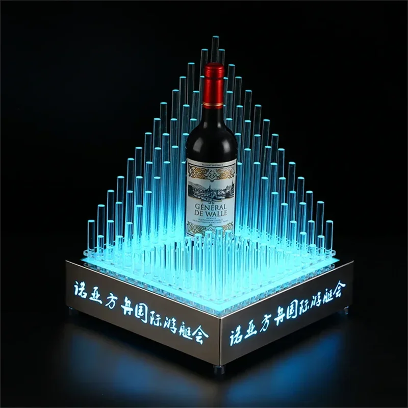 Rechargeable Bar Wine Bottle Presenter Bottles Display Wine Champagne Glorifier Box Champagne Bottle Holder For NightClub