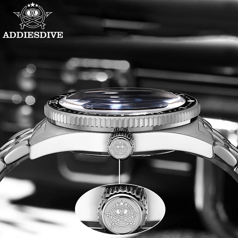 ADDIESDIVE AD2033 Quartz Watches Sapphire Glass BGW9 Super Luminous 20Bar Diving 316L Stainless Steel Men Watches reloj hombre