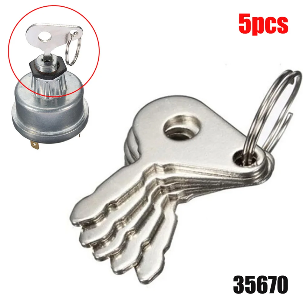 5pcs/Set Tractor Plant Ignition Switch Key For Lucas 35670 128Sa Durite 0-351-06 Excavator Loader Starter Replacement