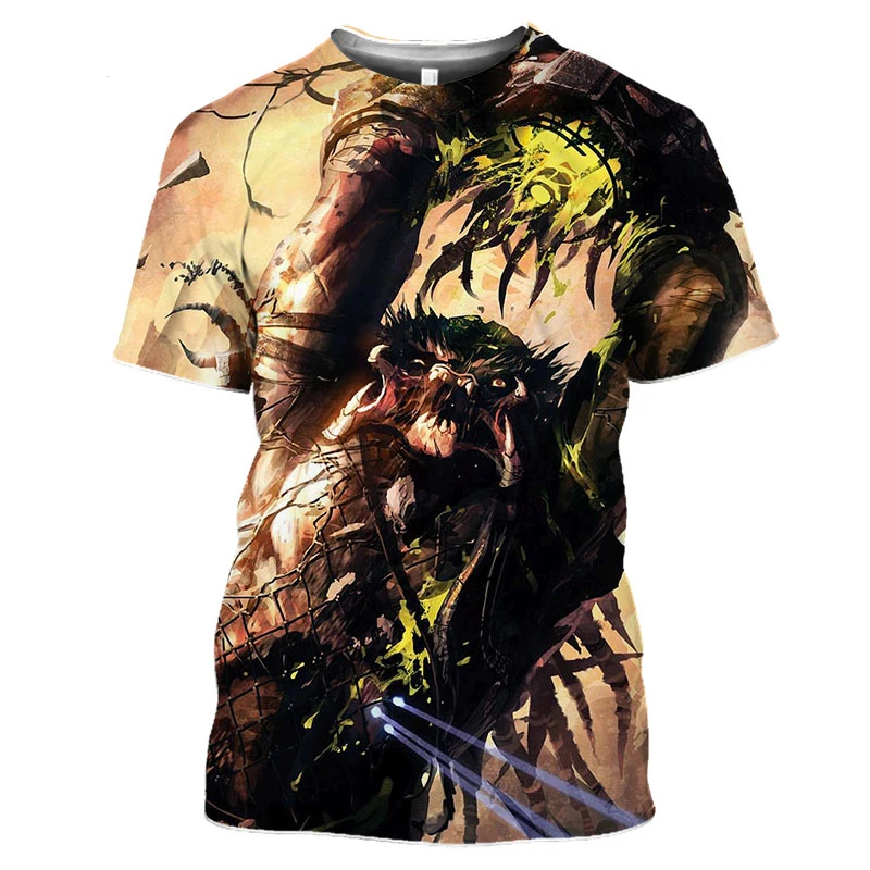 New fashion t shirt men/women cool movie Predator 3D printed t-shirts  casual Harajuku style tshirt streetwear tops