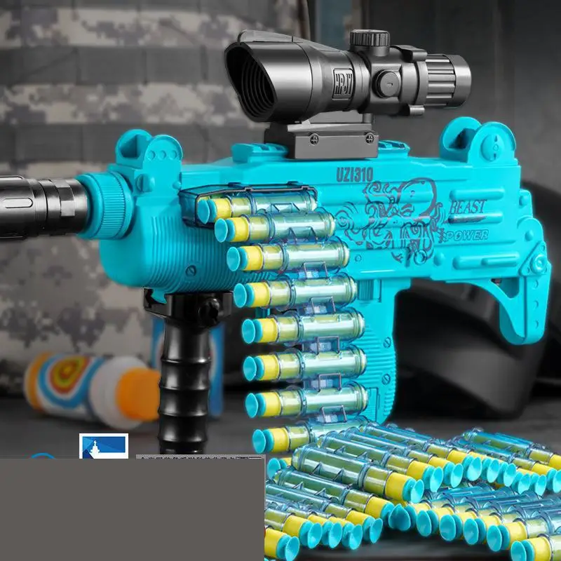 

UZI Gun Toys Airsoft Electric Soft Bullet Toy Weapon Shooter Submachine Air Guns with Bullets For Adults Kid Boys Birthday Gifts
