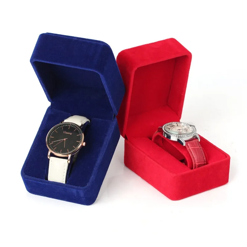 Watch Storage Box Fashion Velvet Round Corner Smartwatch Clock Jewelry Accessories Business Packaging