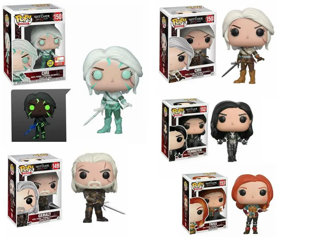 thumbnail image 1 of Funko The Witcher 3 - Wild Hunt: #149 CIRI 150# Geralt #151 YENNFER 152# TRISS 153# Figura de acción Juguetes de vinilo con caja, 1 of 5