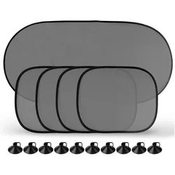 Universal Car Windshield Sunshade Reflector - Folding Auto Window Protector Accessory (5pcs mixed set)
