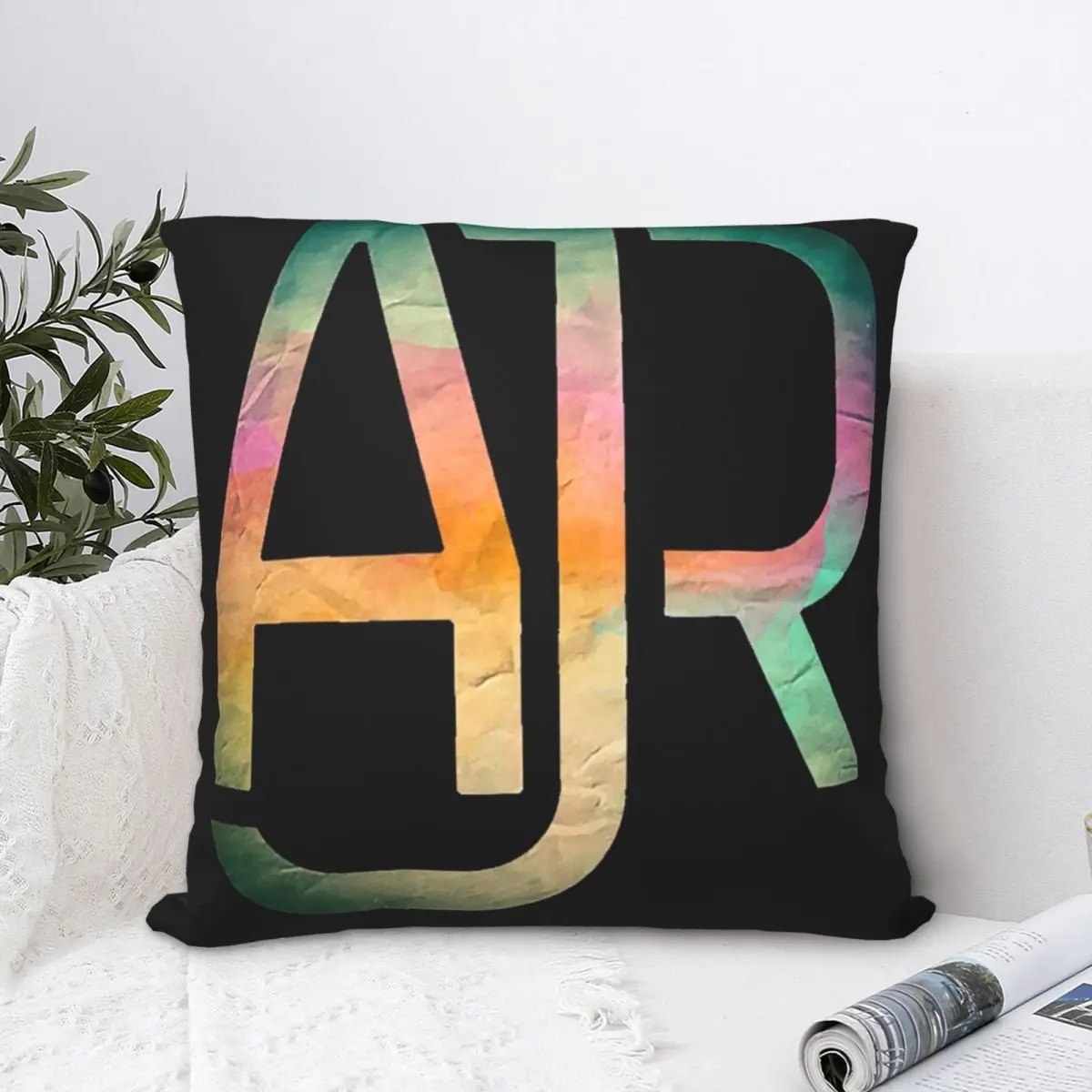 

Ajr Square Pillowcase Polyester Pillow Cover Velvet Cushion Decor Comfort Throw Pillow For Home Living Room