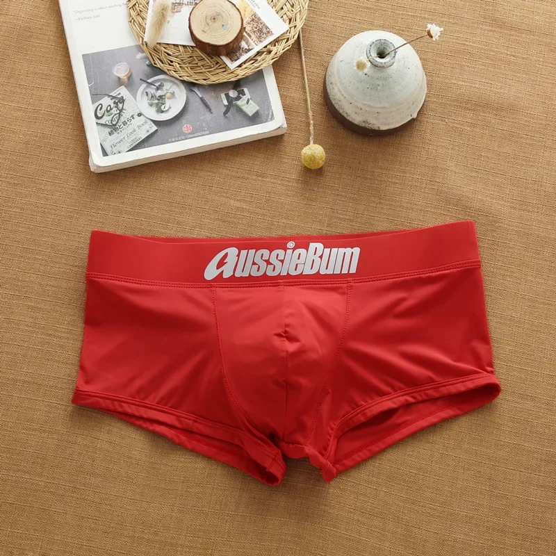Men's underwear with milk silk comfortable sports boxer aussiebum-m218 bag 5