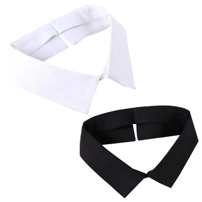 

Faux Collar Fake Lapel Detachable Blouse Mini Dickey Choker Half Shirt for Women D5QB