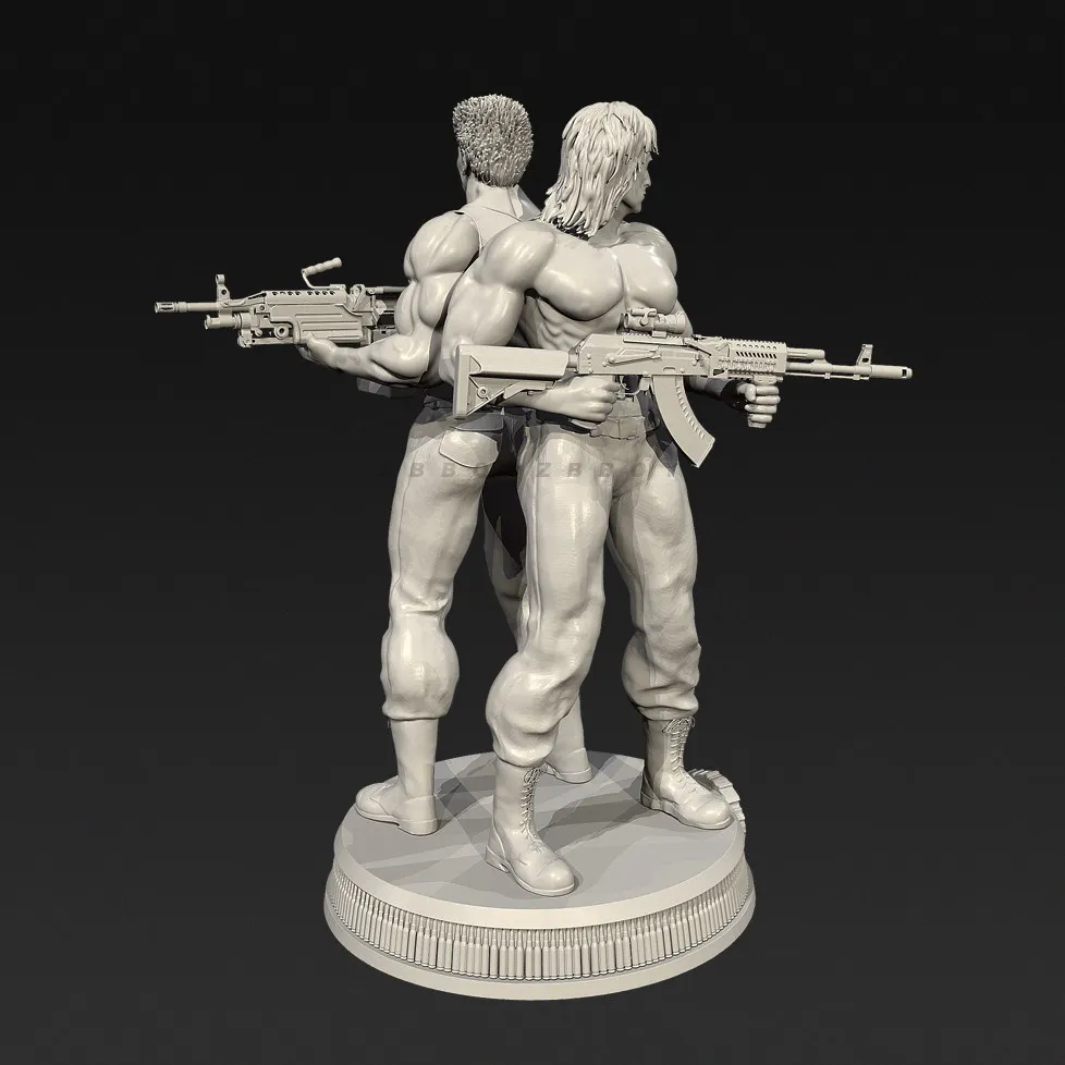 남자의 높이 38mm 50mm 75mm 레진 군인 모델 키트 피규어 무색 및 자체 조립(3D 프린팅) TD-7656/3D