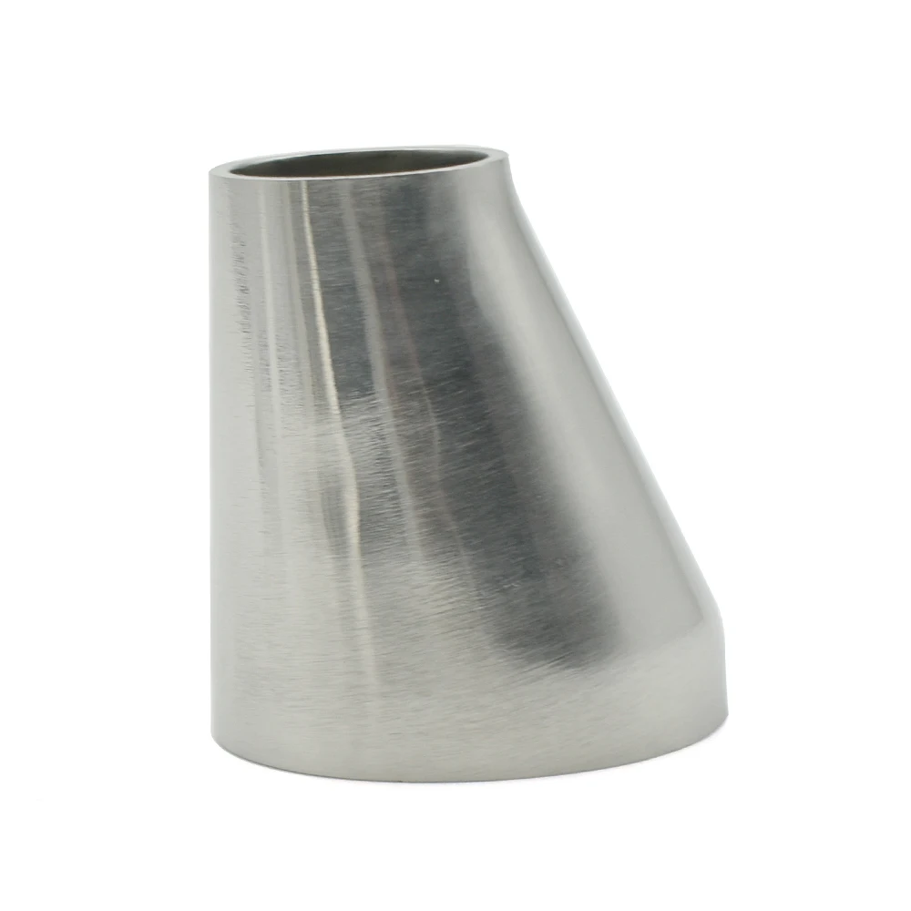 19/25/32/38/45/51/57/63/76/102mm OD Butt Welded Eccentric Reducer Pipe SS304 Stainless Steel Sanitary Pipe Reducer Accessories stainless steel tube