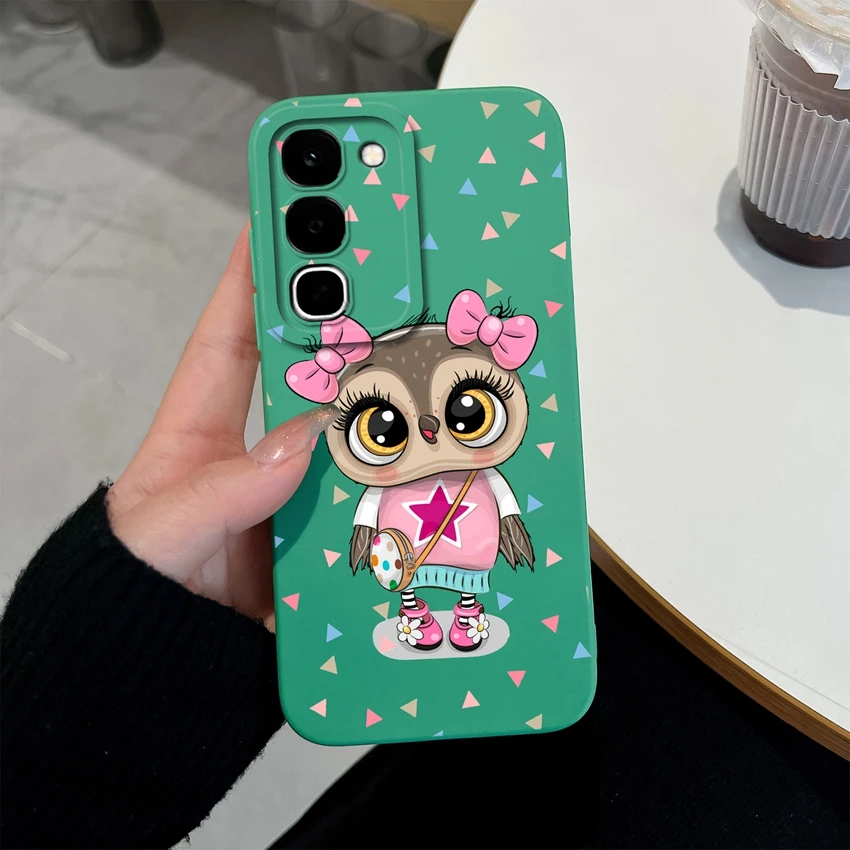 Lovely Design Liquid Silicone Shockproof Phone Case