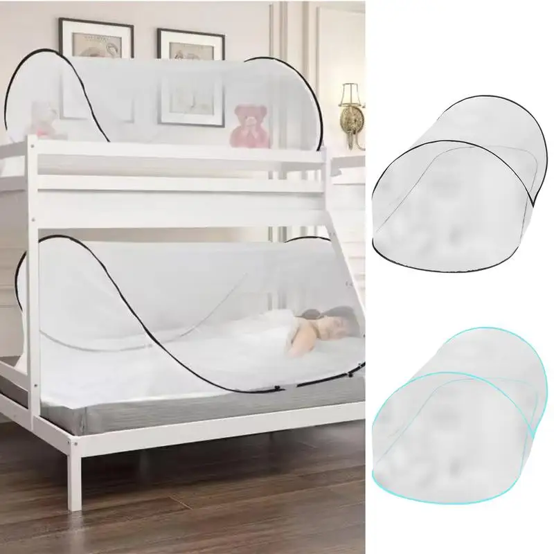 Folding Bed Tent For Camping Tent Portable Outdoor Hiking Mosquito Net Tent Indoor Single Bed Mesh Tent Fly Net Tent Accessory