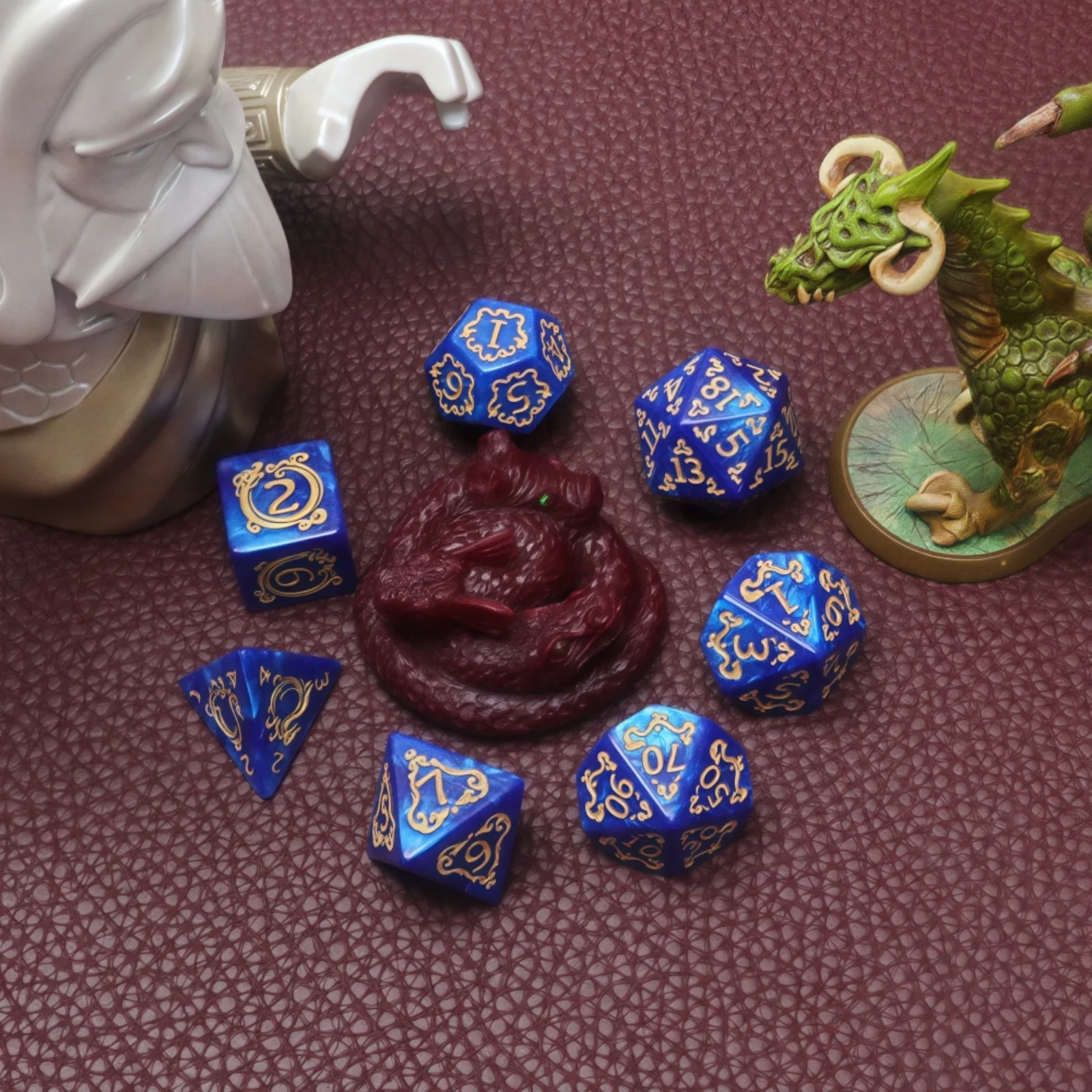 DND 주사위 세트 7개 보드 게임 주사위 게임 용품 레저 엔터테인먼트 테이블탑 게임
