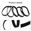 High Quality Belts Planer For BLACK DECKER Power Tools Practical Rubber SR600 Sr600 45 Teeth 90XL 914592 Black DN75 3