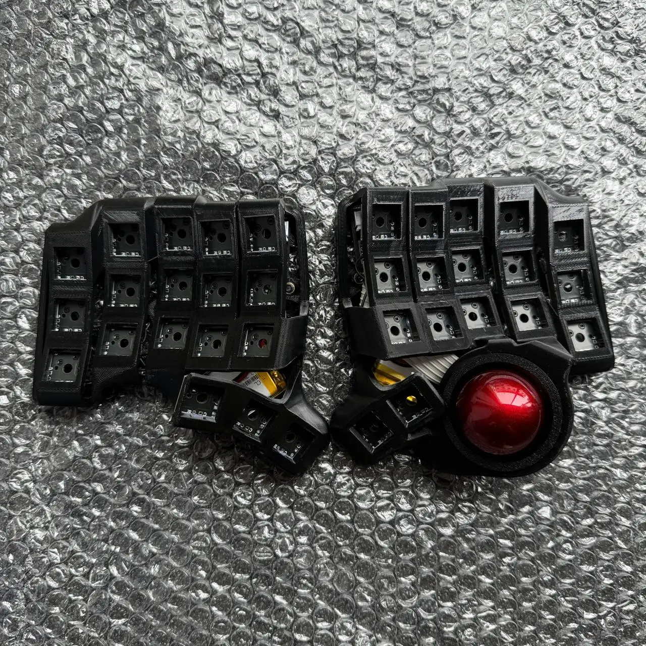 Charybdis Nano Curved Split Keyboard Kit 3x5 with Trackball