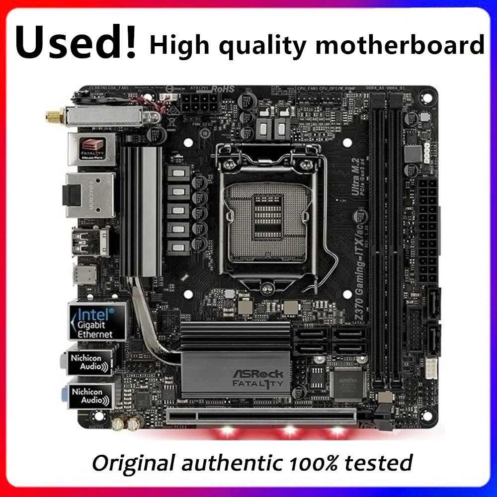 Z370 Gaming-Itx Per Asrock Z370 Gaming-Itx/Ac Scheda Madre Desktop Z370 Ddr4 Lga 1151 Scheda Madre Usata Desktop Originale