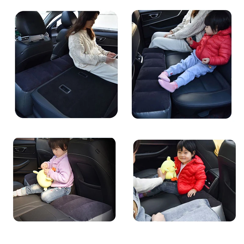 Car Travel Inflatable Mattress Back Seat Sleeping Gap Pad Mattress Air Cushion Portable Rear Part Seat Bed Camping Accessories inflatable air bed car sleeping mattress inflatable camping mattress camping mattress