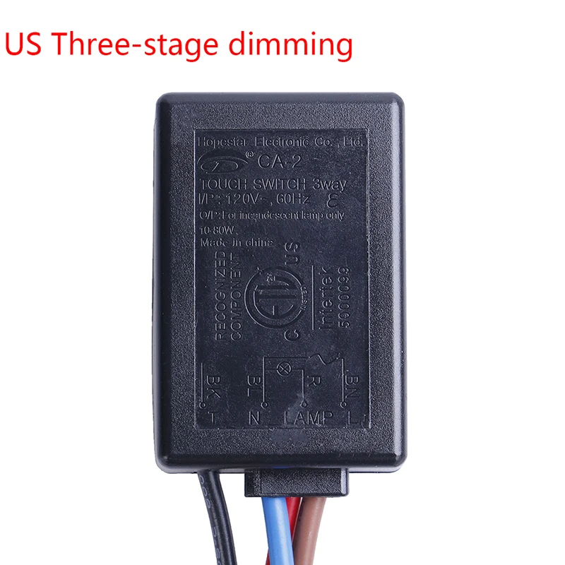 LD-600S Build-in 3 Way Finger Touch Dimmer 25~150W For Tungslen Filament Lamp 3-25W LED Light Input 220-240V AC
